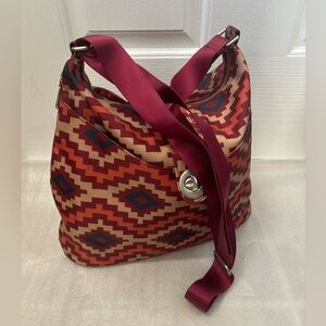 Baggallini Alberta Tote. Aztec Print Shoulder Crossbody Tablet Travel Bag